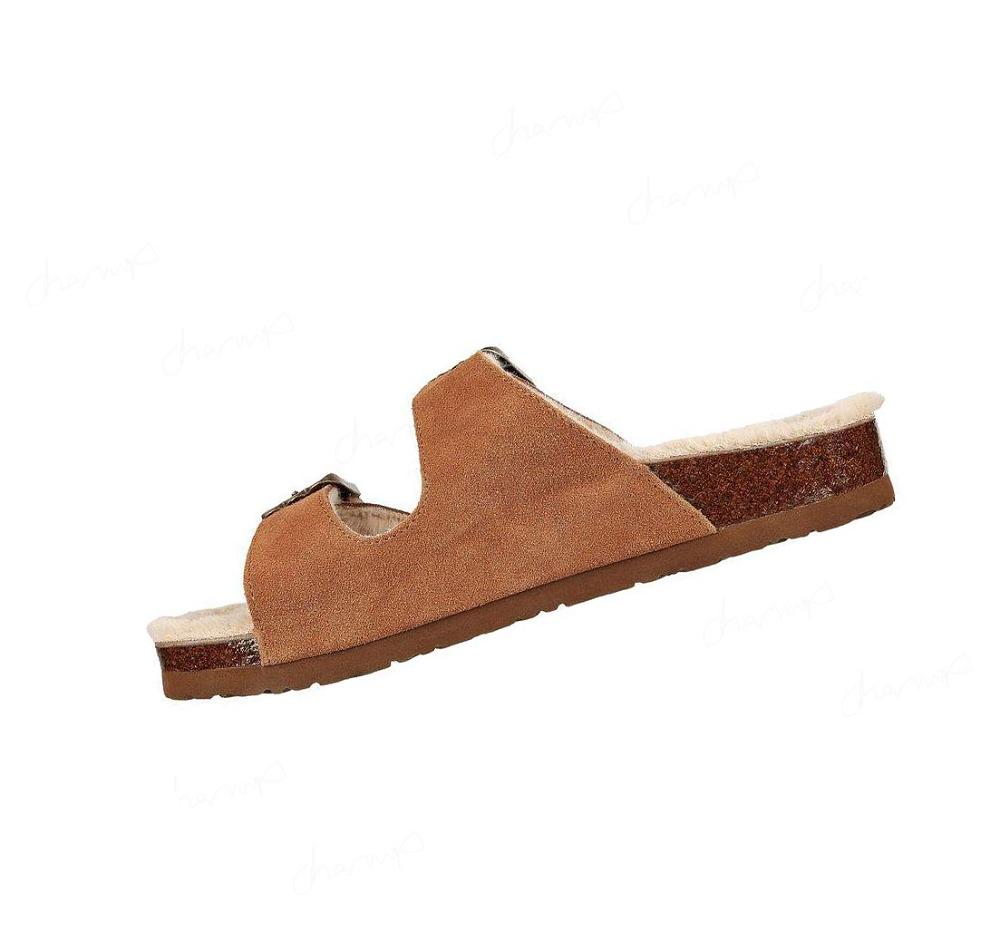 Pantuflas Skechers Relaxed Fit: Granola - Furry Season Mujer Marrones | 6601D_AR