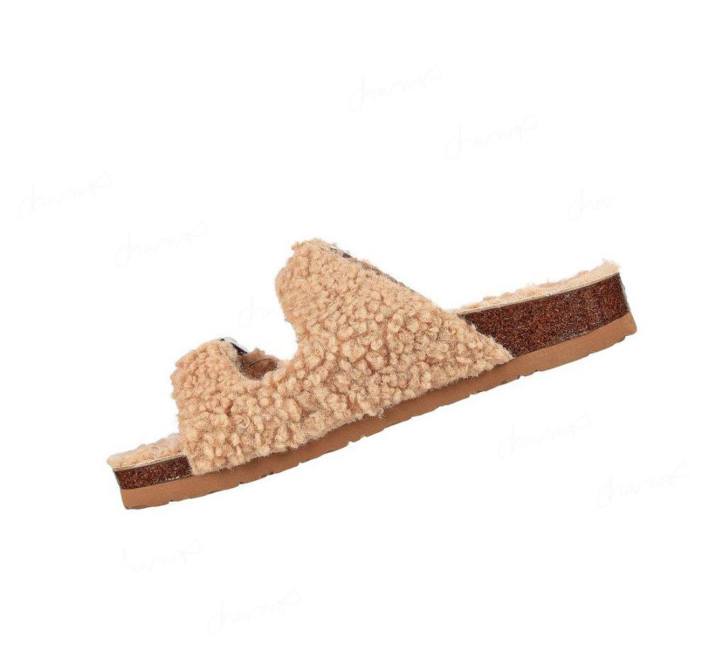 Pantuflas Skechers Relaxed Fit: Granola - Furry Chic Mujer Marrones | 6603Q_AR