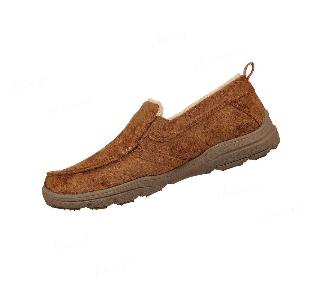 Pantuflas Skechers Relaxed Fit: Harper - Purcell Hombre Marrones | T858L_AR