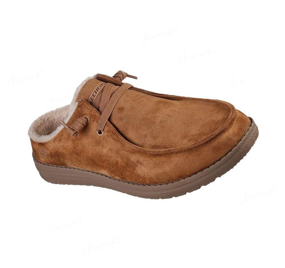 Pantuflas Skechers Relaxed Fit: Melson - Mozley Hombre Marrones | T5585_AR