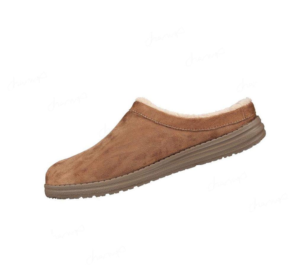 Pantuflas Skechers Relaxed Fit: Melson - Harmen Hombre Marrones | T583D_AR