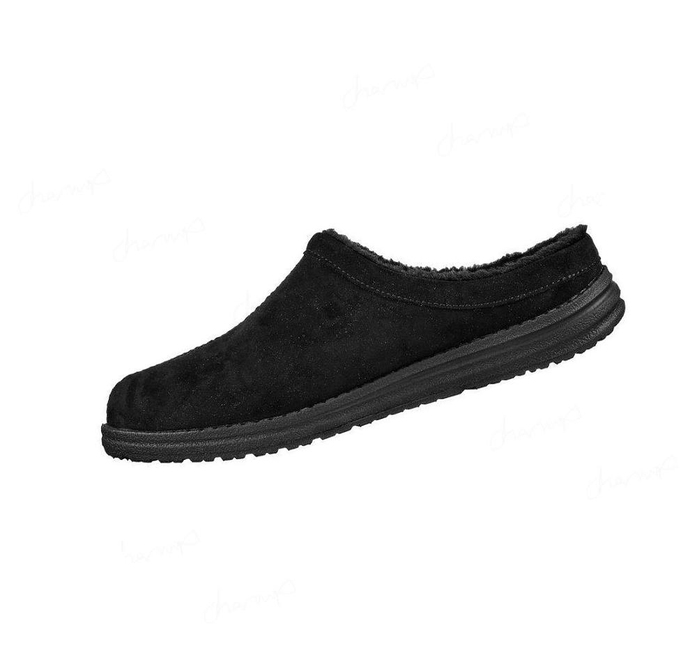 Pantuflas Skechers Relaxed Fit: Melson - Harmen Hombre Negras | T608C_AR