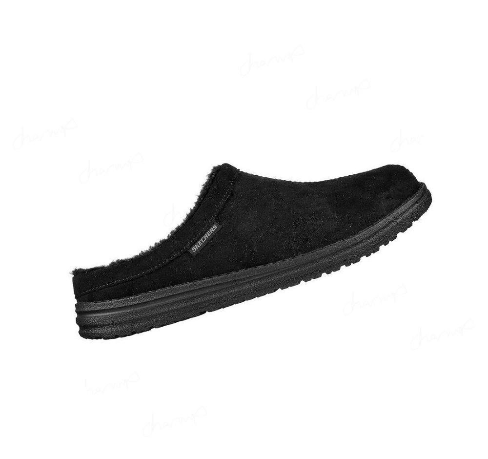 Pantuflas Skechers Relaxed Fit: Melson - Harmen Hombre Negras | T608C_AR