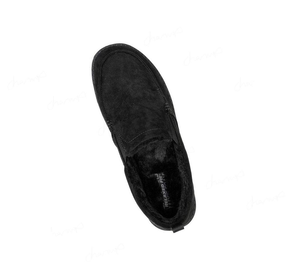 Pantuflas Skechers Relaxed Fit: Melson - Willmore Hombre Negras | T658L_AR