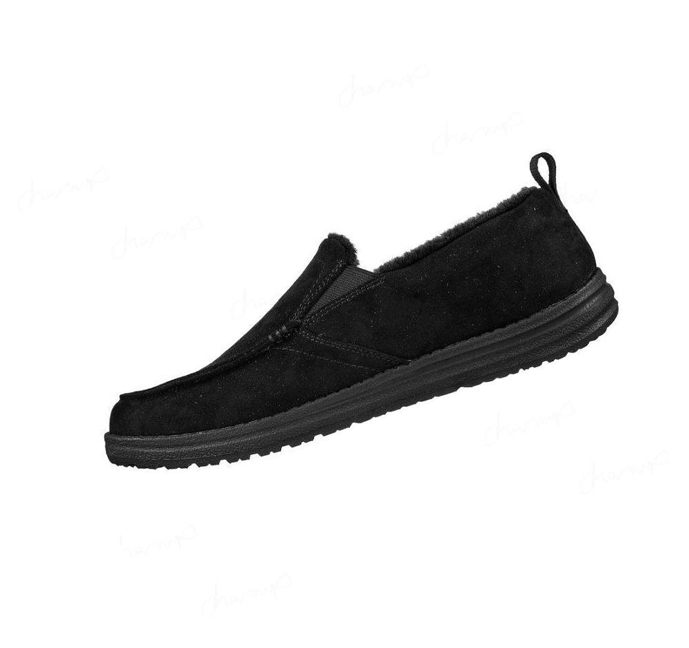 Pantuflas Skechers Relaxed Fit: Melson - Willmore Hombre Negras | T658L_AR