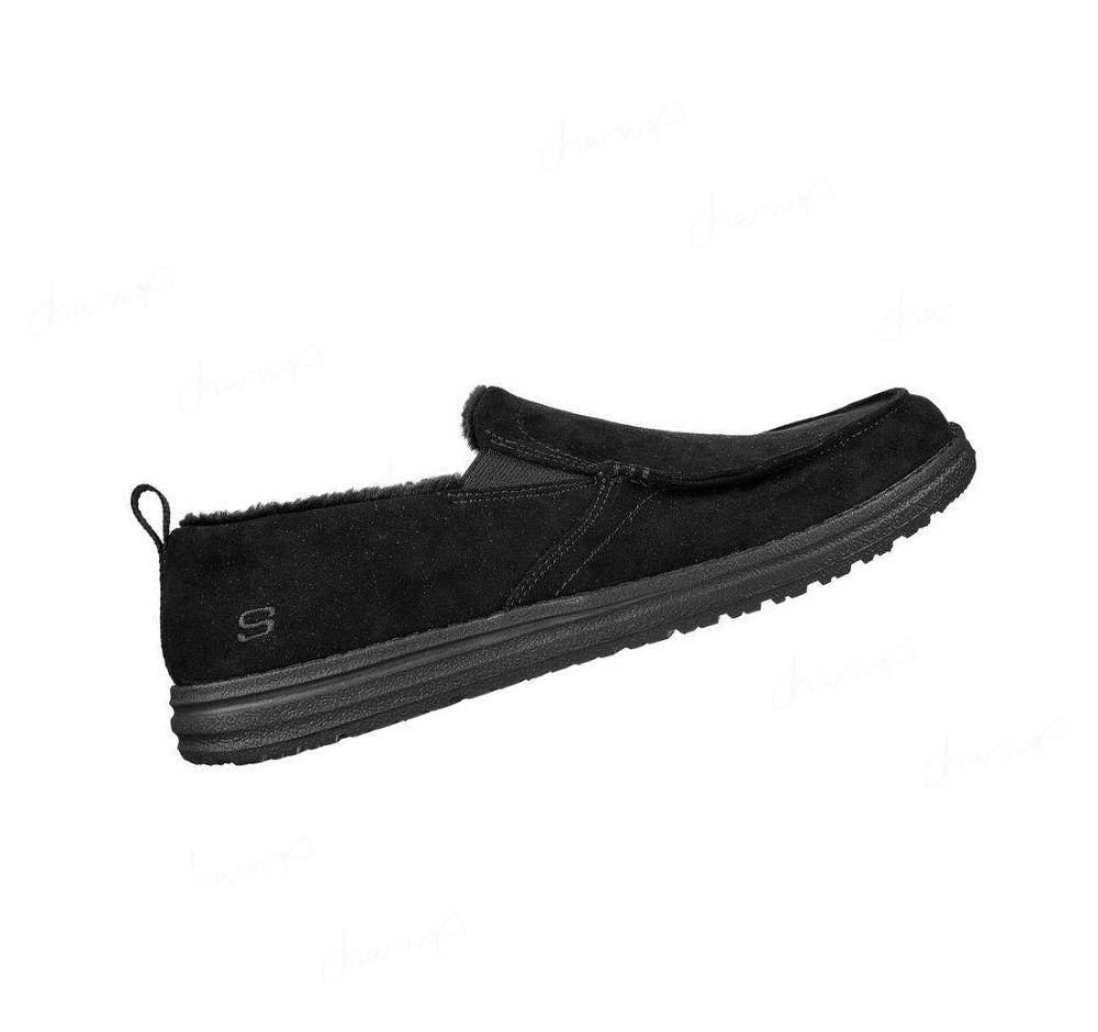 Pantuflas Skechers Relaxed Fit: Melson - Willmore Hombre Negras | T658L_AR