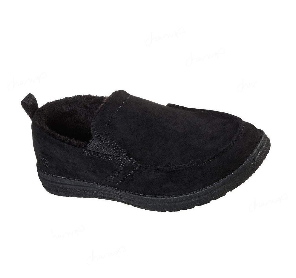 Pantuflas Skechers Relaxed Fit: Melson - Willmore Hombre Negras | T658L_AR