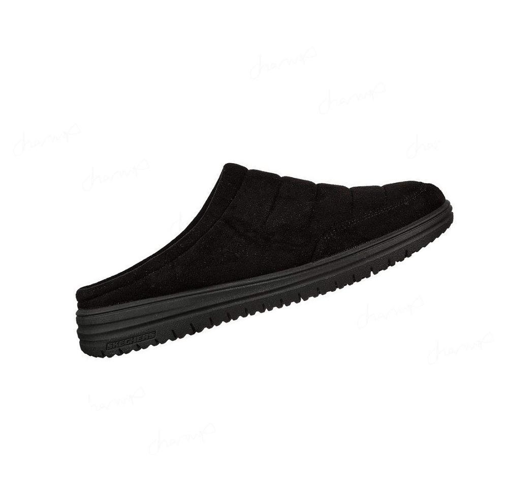 Pantuflas Skechers Relaxed Fit: Murette - Garvanza Hombre Negras | 8058A_AR