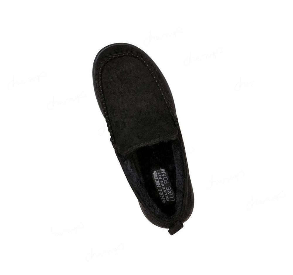 Pantuflas Skechers Relaxed Fit: Murette - Ghetti Hombre Negras | I022L_AR