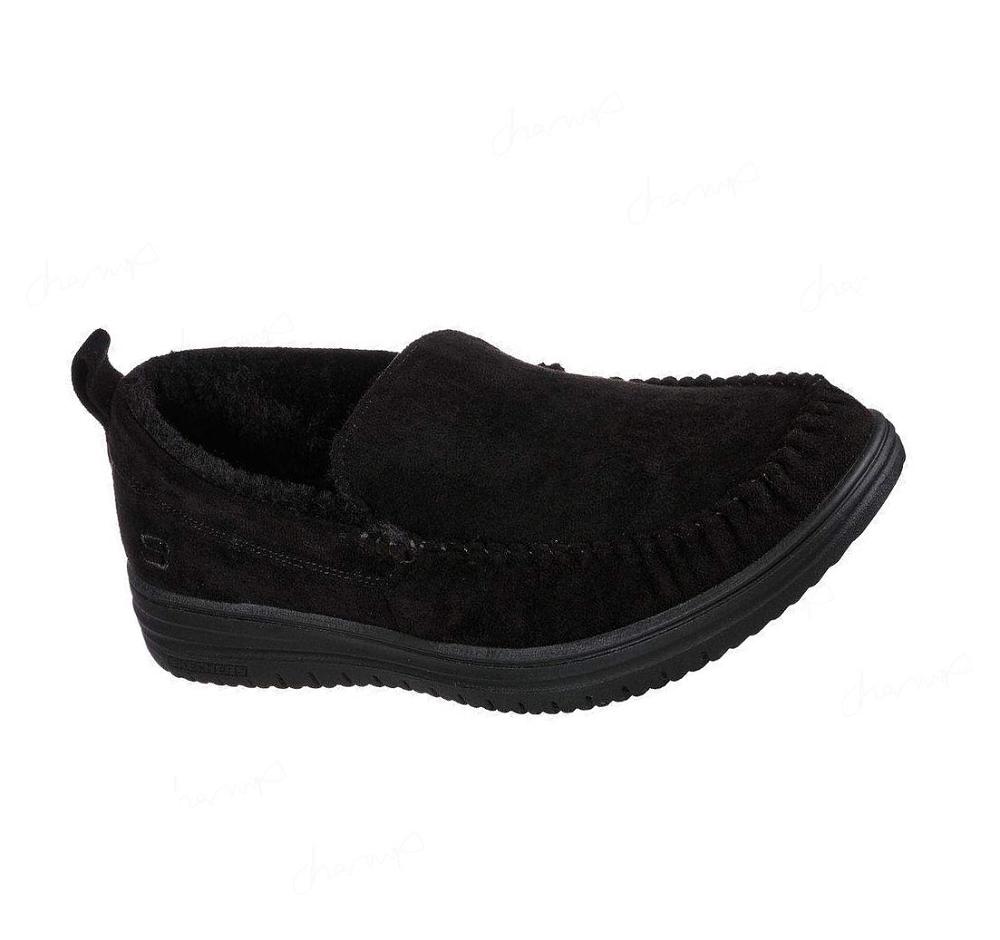 Pantuflas Skechers Relaxed Fit: Murette - Ghetti Hombre Negras | I022L_AR