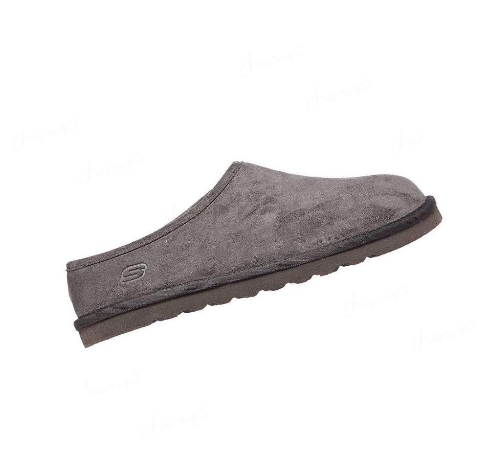 Pantuflas Skechers Relaxed Fit: Renten - Lemato Hombre Gris | TT58S_AR