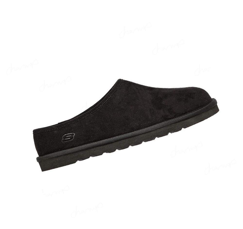 Pantuflas Skechers Relaxed Fit: Renten - Lemato Hombre Negras | TT83X_AR