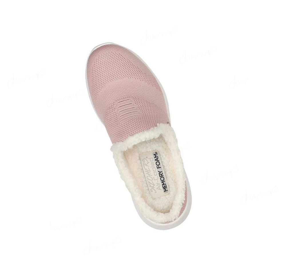 Pantuflas Skechers Ultra Flex - Perfect Plans Mujer Rosas | 586TD_AR