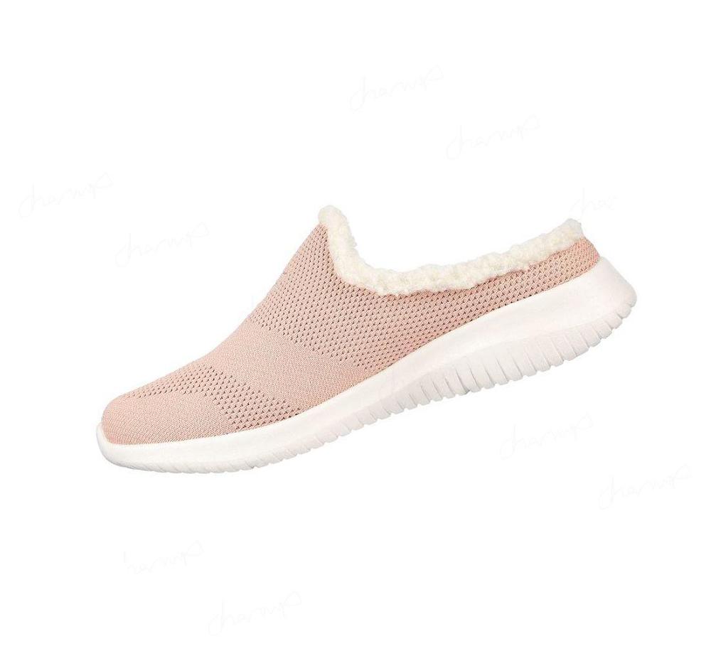 Pantuflas Skechers Ultra Flex - Perfect Plans Mujer Rosas | 586TD_AR