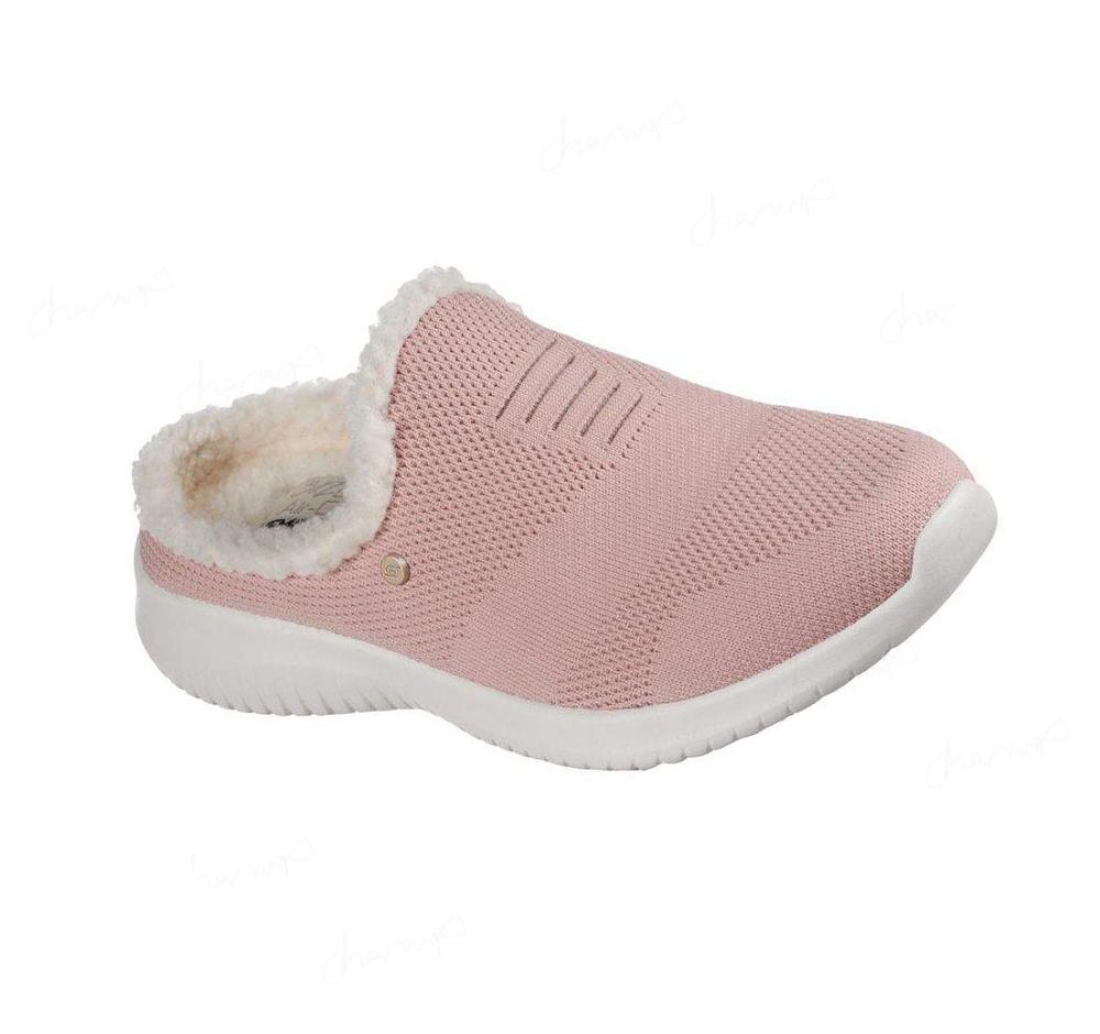 Pantuflas Skechers Ultra Flex - Perfect Plans Mujer Rosas | 586TD_AR