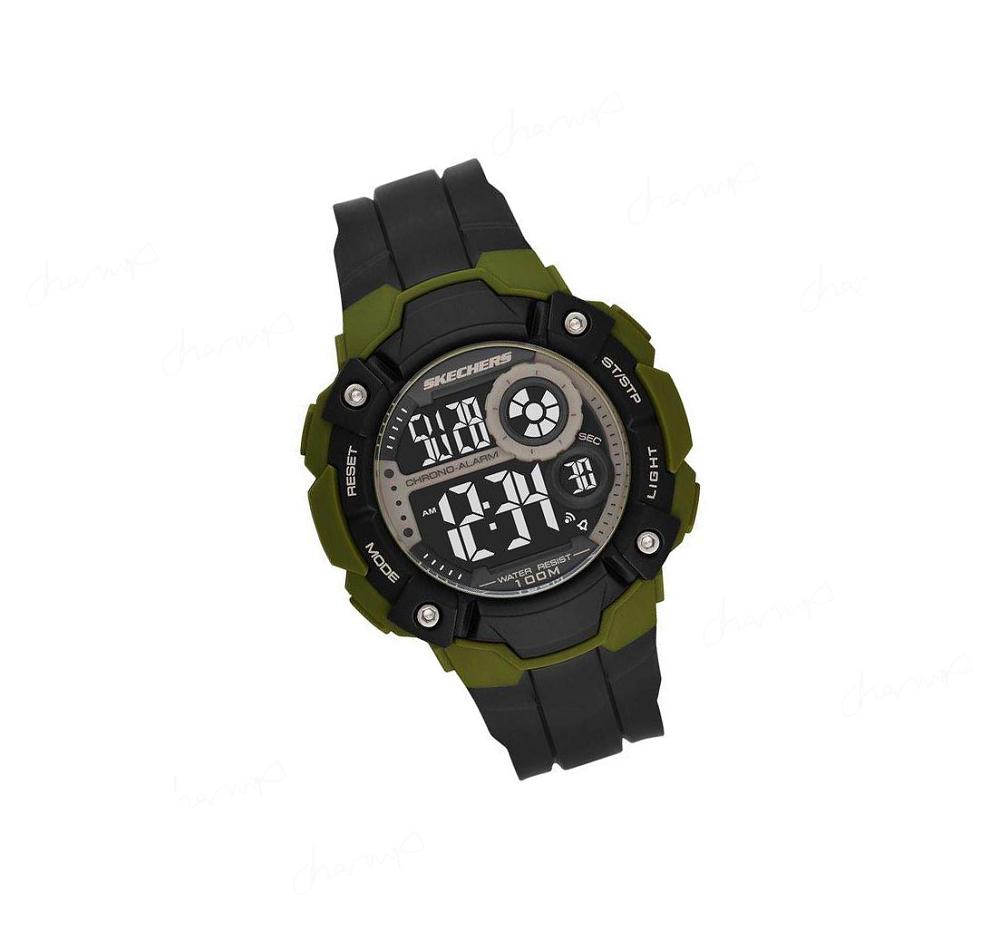 Relojes Skechers Deporte Digital Hombre Verde | A389D_AR