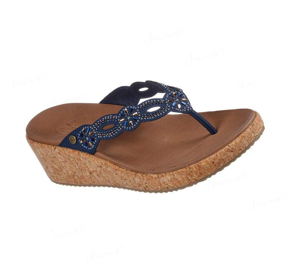 Sandalias Skechers Arch Fit Beverlee - Bridgette Mujer Azul Marino | 50A2A_AR