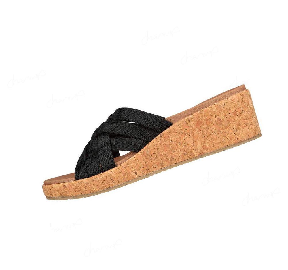 Sandalias Skechers Arch Fit Beverlee Mujer Negras | 50T8L_AR