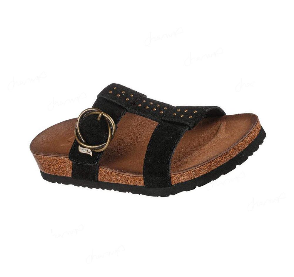 Sandalias Skechers Arch Fit Granola - Sun-Days Mujer Negras | 5103A_AR