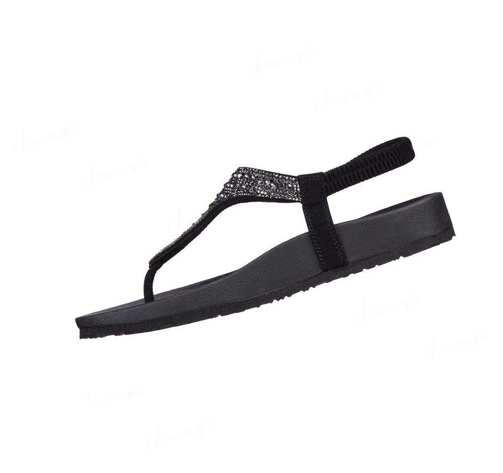 Sandalias Skechers Arch Fit Meditation - Rock On Mujer Negras | 5592K_AR