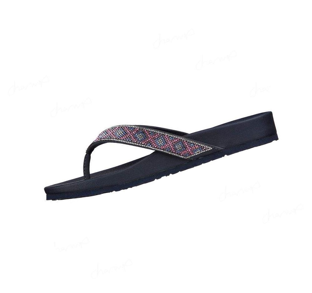 Sandalias Skechers Arch Fit Meditation - Stella Mujer Azul Marino Multicolor | 56038_AR