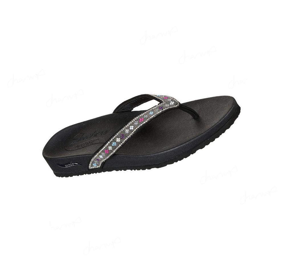 Sandalias Skechers Arch Fit Meditation - Day Shimmer Mujer Negras Multicolor | 56280_AR