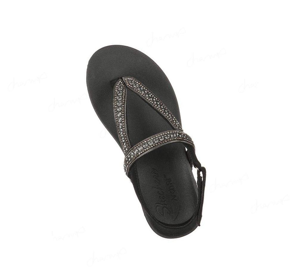 Sandalias Skechers Arch Fit Meditation Mujer Negras | 56013_AR