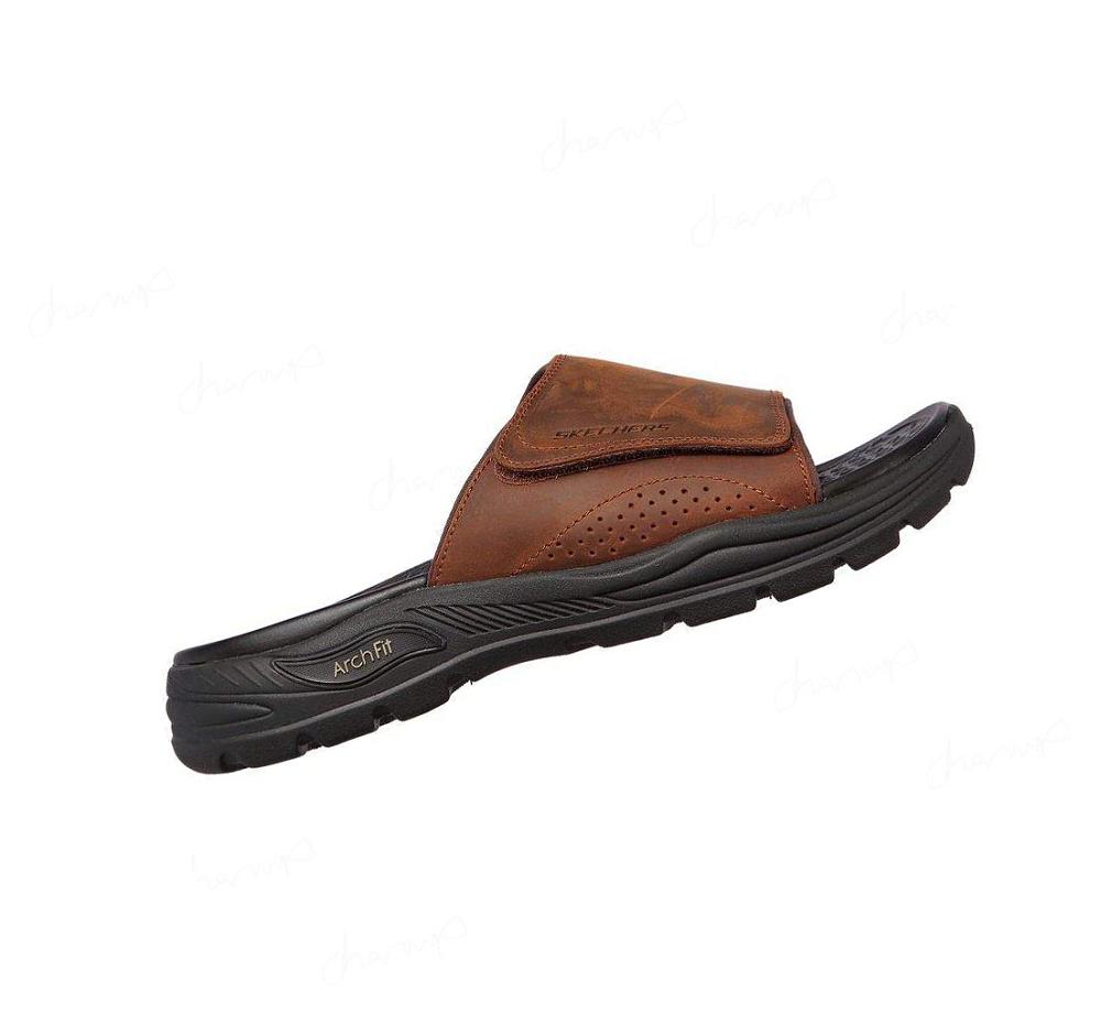 Sandalias Skechers Arch Fit Motley - Revelo Hombre Marrones | 6158B_AR