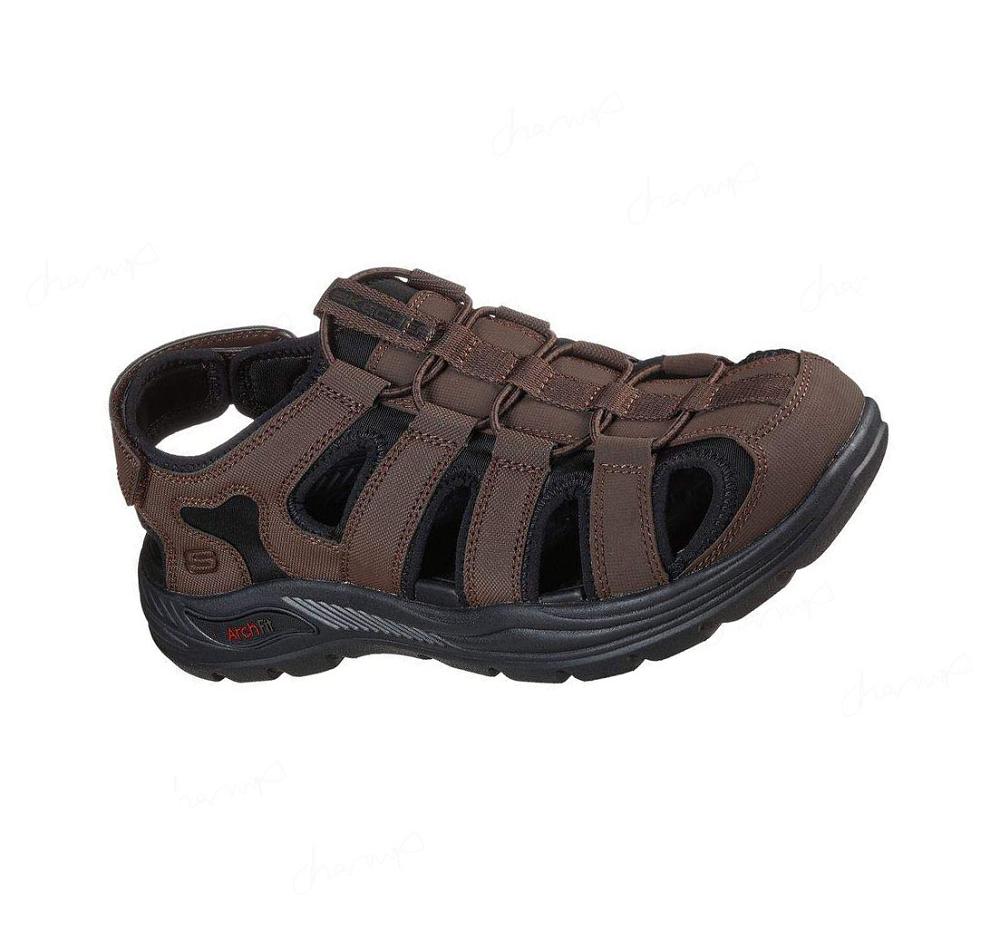 Sandalias Skechers Arch Fit Motley SD - Verlander Hombre Chocolate | 6083Q_AR