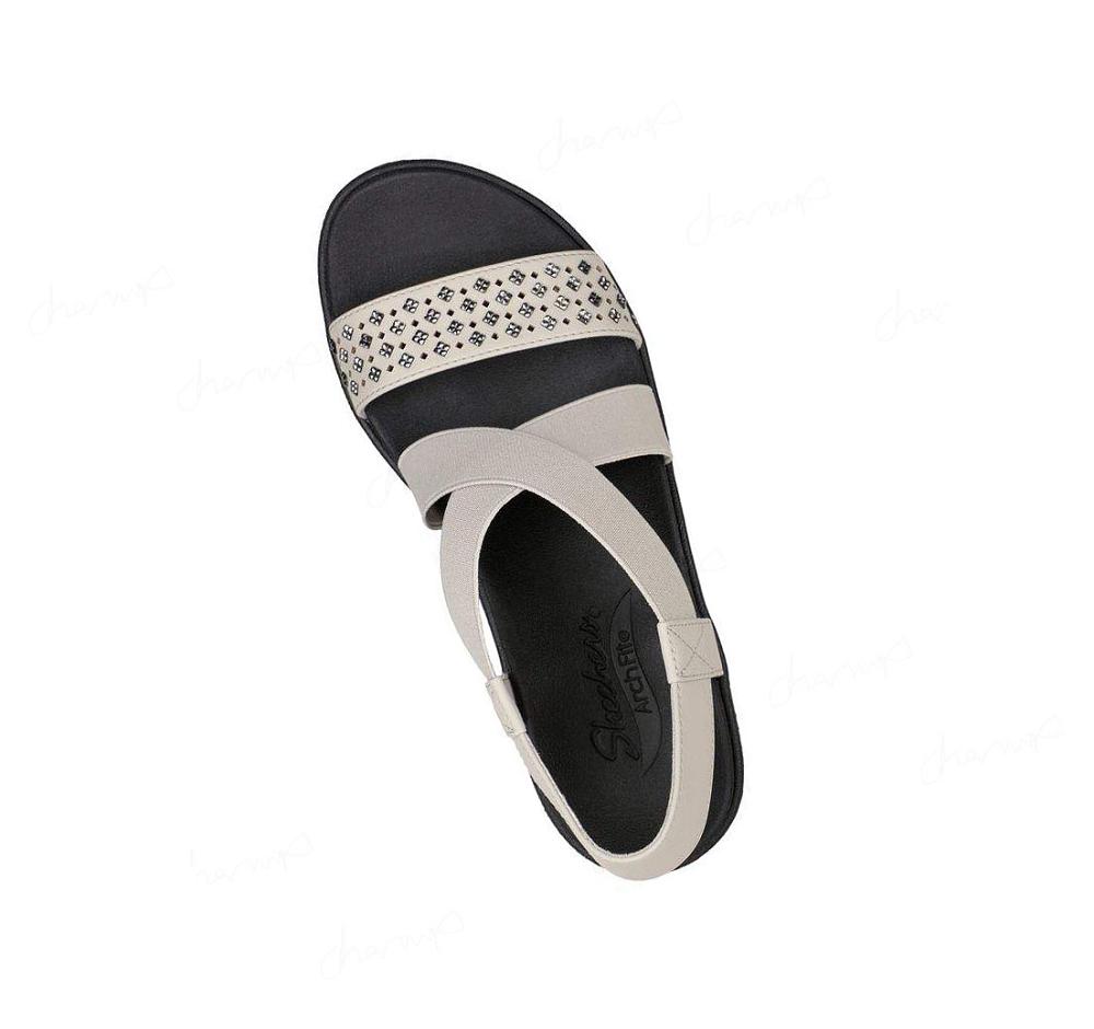 Sandalias Skechers Arch Fit Rumble Mujer Gris | A955B_AR