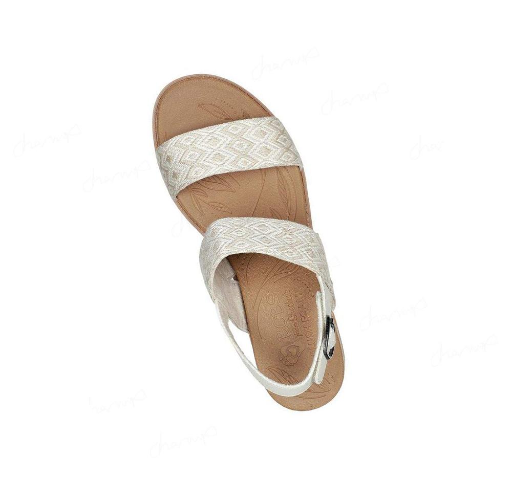 Sandalias Skechers BOBS Beach Kiss - Ocean Rush Mujer Beige | 5130L_AR