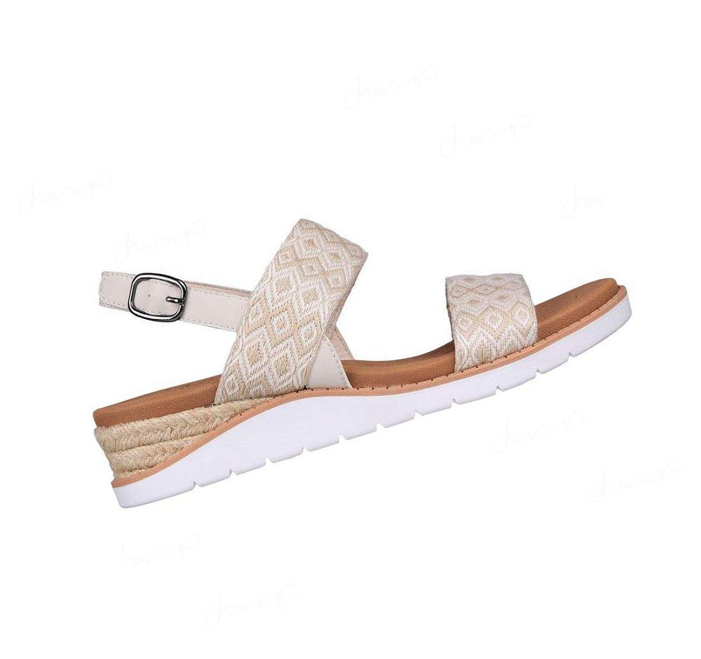 Sandalias Skechers BOBS Beach Kiss - Ocean Rush Mujer Beige | 5130L_AR