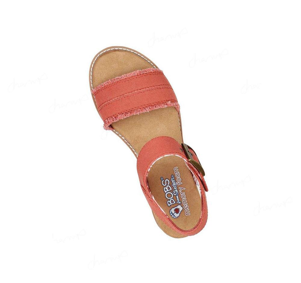 Sandalias Skechers BOBS Desert Kiss - Adobe Princess Mujer Rojas Oscuro | 5180L_AR