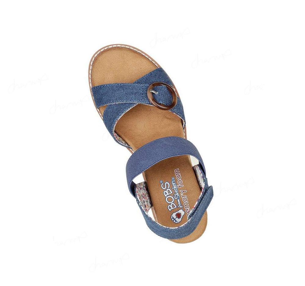 Sandalias Skechers BOBS Desert Kiss Hi - Splendid Wonder Mujer Azul Marino | 516TE_AR