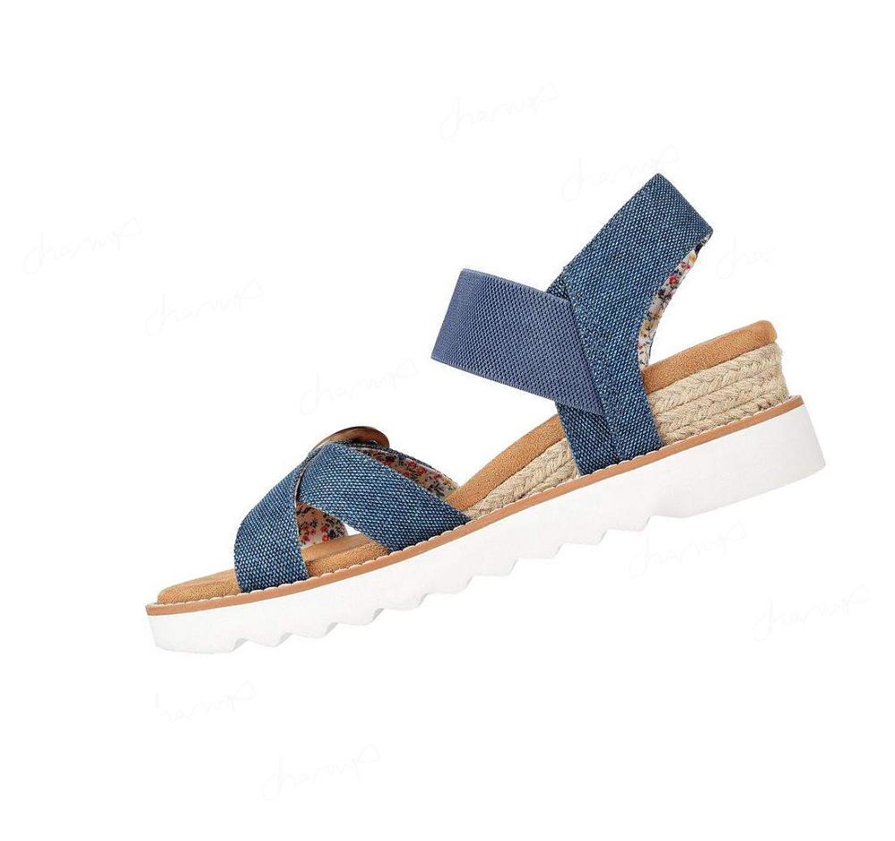 Sandalias Skechers BOBS Desert Kiss Hi - Splendid Wonder Mujer Azul Marino | 516TE_AR