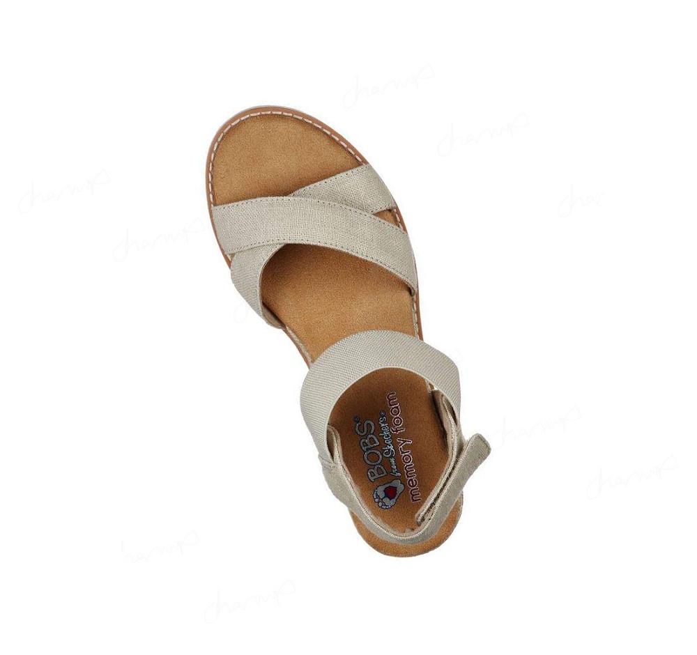 Sandalias Skechers BOBS Desert Kiss - Secret Picnic Mujer Beige | 521TD_AR