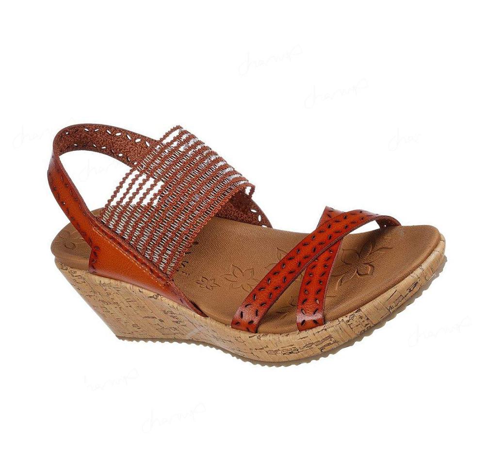 Sandalias Skechers Beverlee - Boho Glow Mujer Naranjas | 5028S_AR