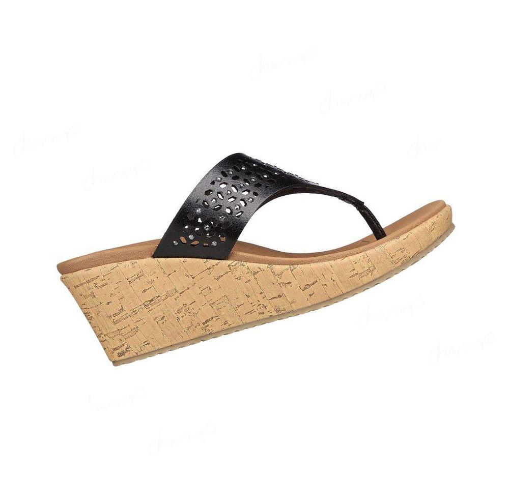 Sandalias Skechers Beverlee - Pier Stroll Mujer Negras | 5053X_AR