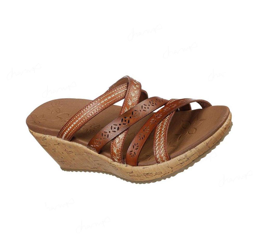 Sandalias Skechers Beverlee - Tiger Posse Mujer Marrones | 50553_AR