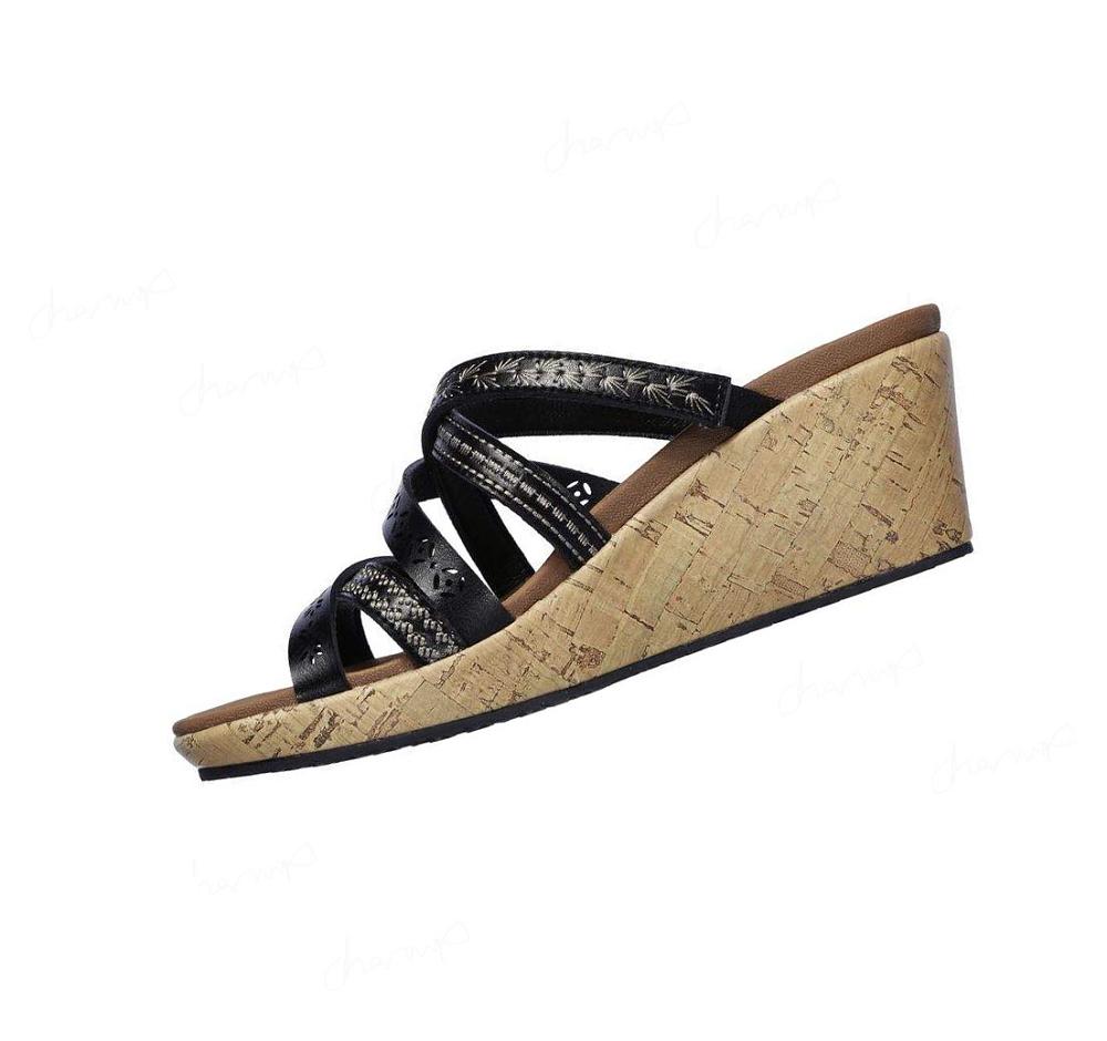 Sandalias Skechers Beverlee - Tiger Posse Mujer Negras | 506TD_AR