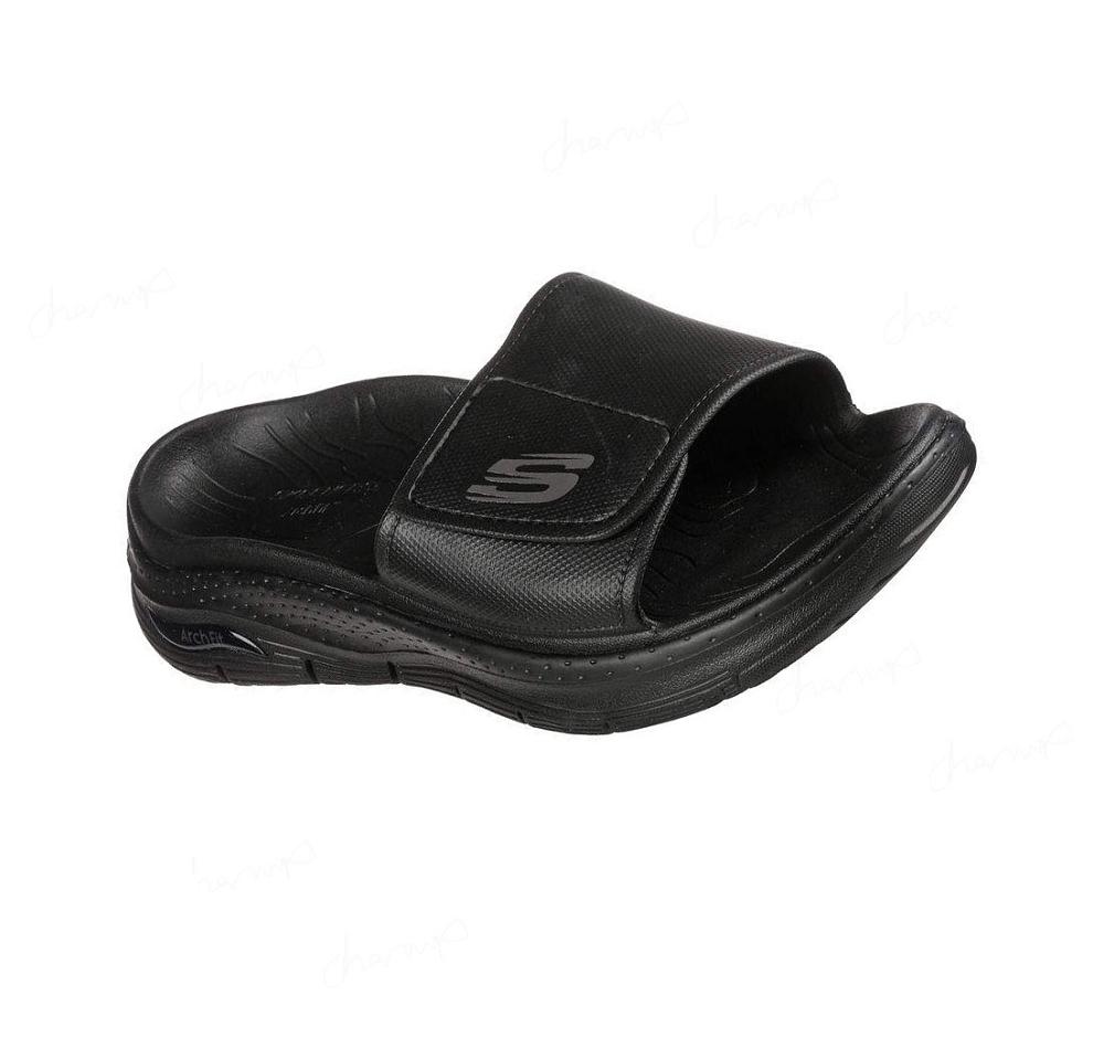 Sandalias Skechers Foamies: Arch Fit - Feelin Fresh Hombre Negras | 6A333_AR