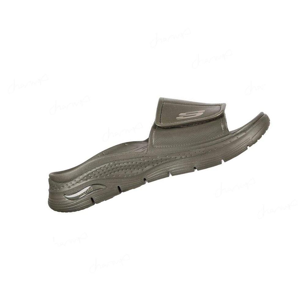 Sandalias Skechers Foamies: Arch Fit - Feelin Fresh Hombre Verde Oliva | 6A83X_AR