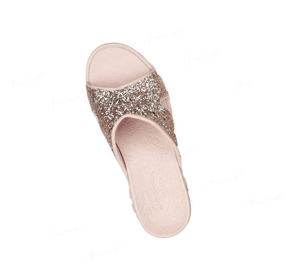 Sandalias Skechers Foamies: Arch Fit Footsteps - Dazzled Girl Mujer Rosas | A1T85_AR