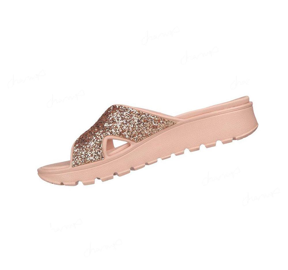 Sandalias Skechers Foamies: Arch Fit Footsteps - Dazzled Girl Mujer Rosas | A1T85_AR