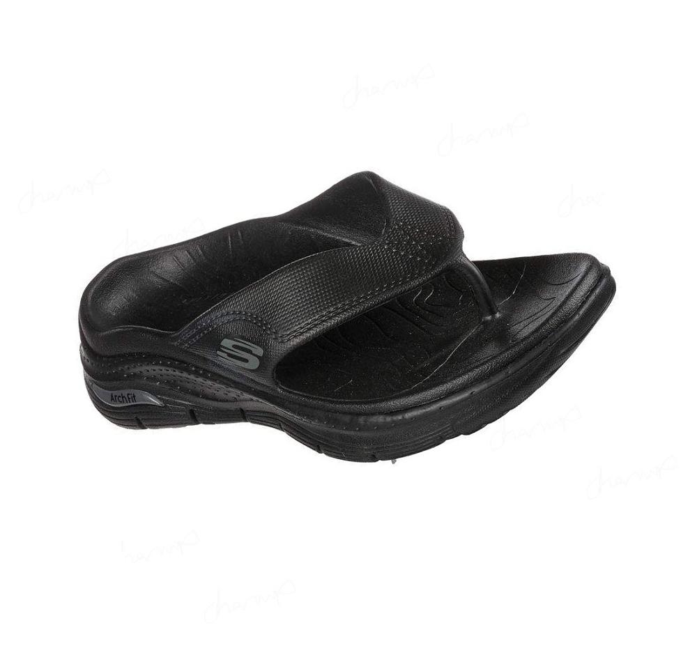 Sandalias Skechers Foamies: Arch Fit Mujer Negras | A292K_AR