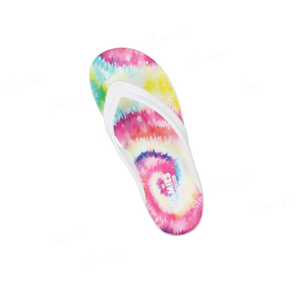 Sandalias Skechers Foamies: Bay Breeze - Spontaneous Mujer Blancas Multicolor | A3558_AR