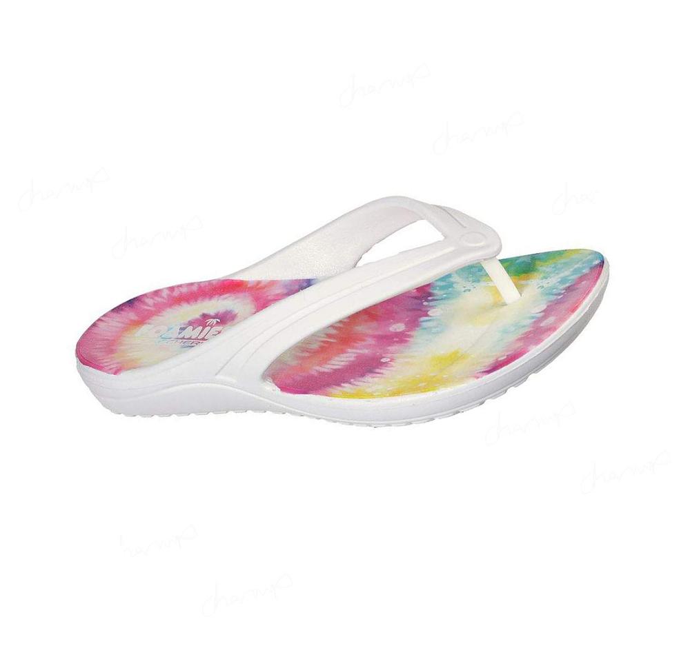 Sandalias Skechers Foamies: Bay Breeze - Spontaneous Mujer Blancas Multicolor | A3558_AR