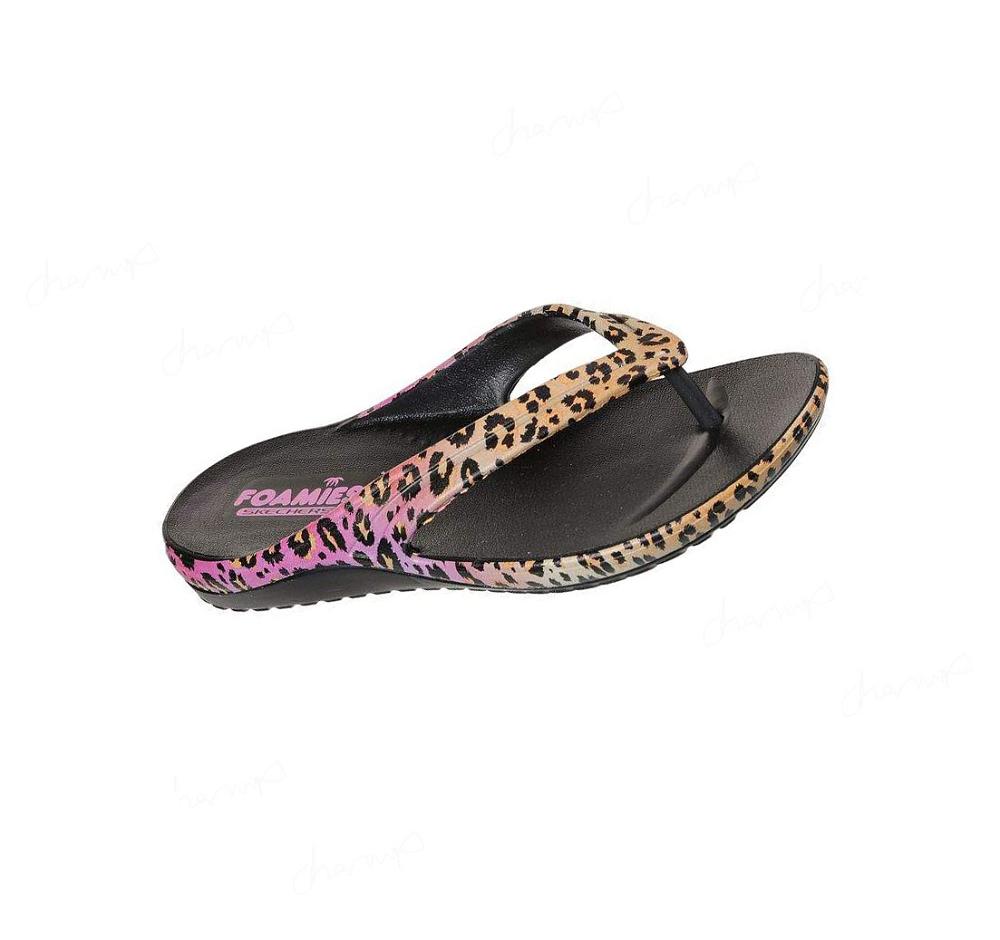 Sandalias Skechers Foamies: Bay Breeze - Wild Kitten Mujer Negras | A3A2A_AR