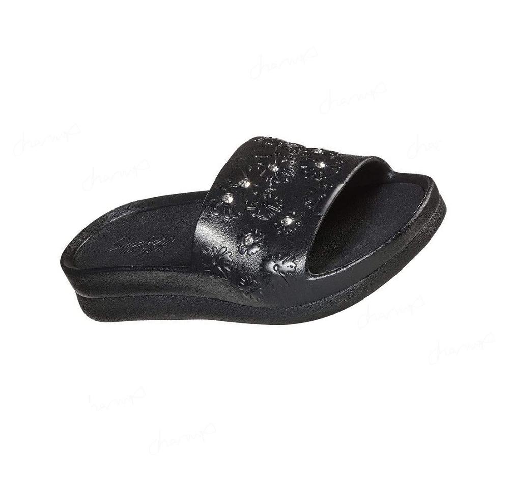 Sandalias Skechers Foamies: Cali Charm - Reflection Mujer Negras | A053D_AR