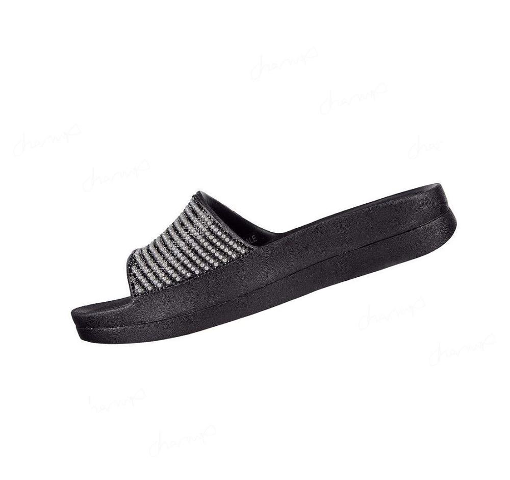 Sandalias Skechers Foamies: Cali Charm - Be Fancy Mujer Negras | A253B_AR